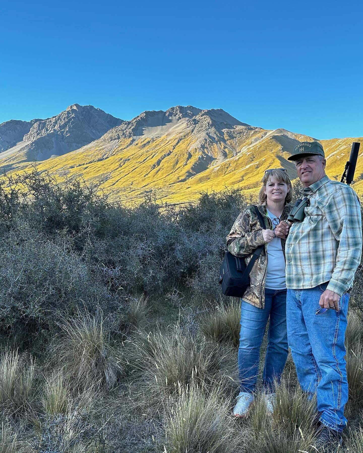 Nikki & Brandon ranchers from Texas on a Red Stag hunt that Brandon has been wanting to go on since he was young, and to make that happen was a pleasure, 441 inches of antler.