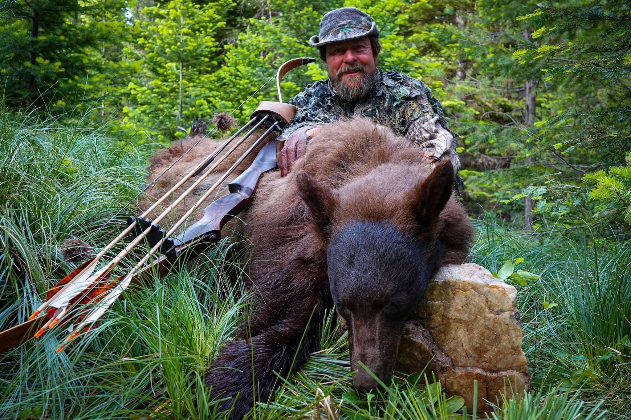 Ron hunted 16 days, shot this bear, skinned it, processed it, and made this fabulous penne pasta and bear meat sauce.