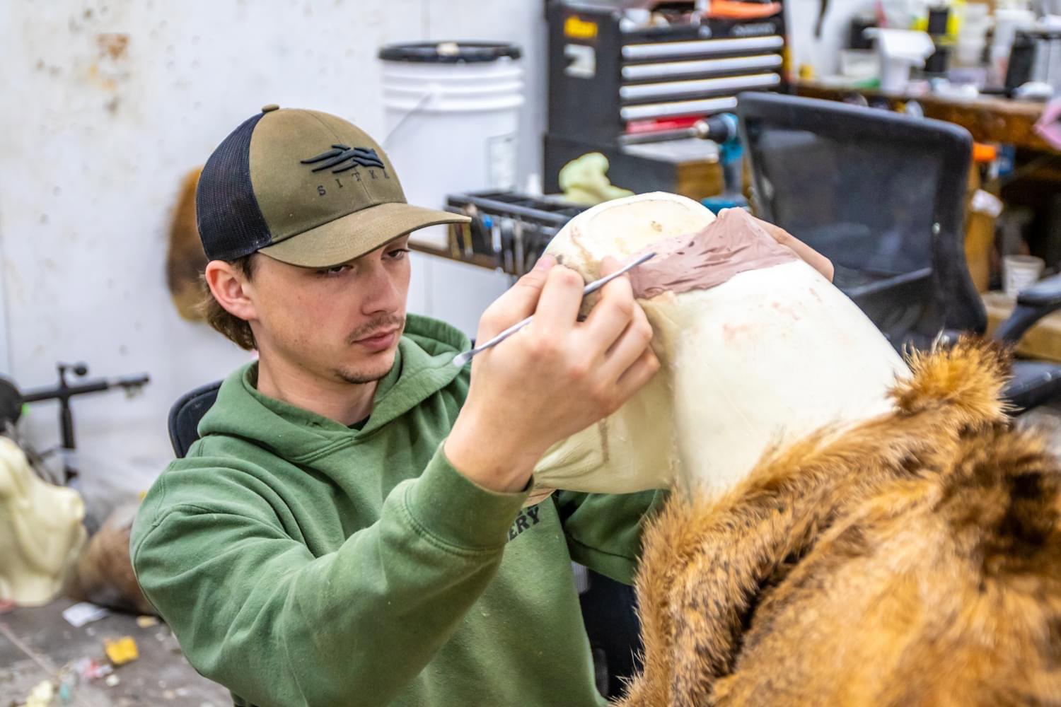 A few of our taxidermy artists at work!