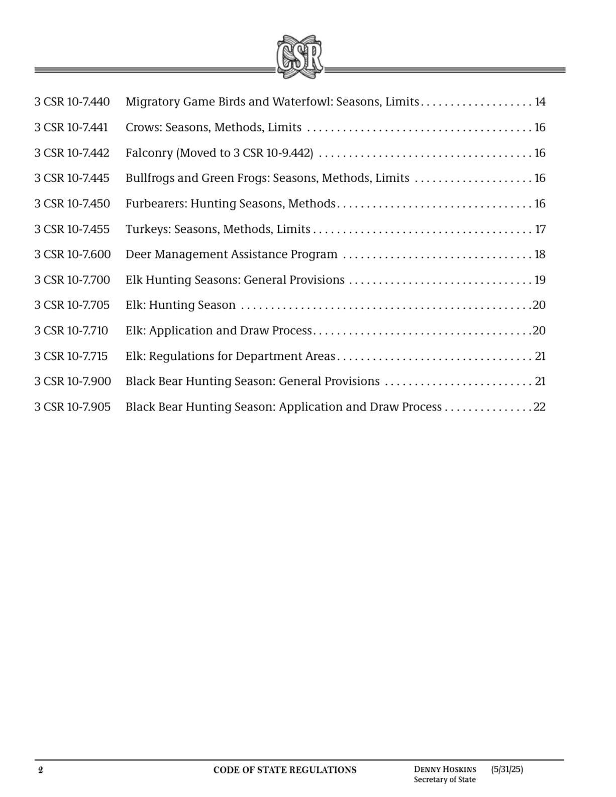 Hunting Seasons in Missouri 2025–26: Big Game and Small Game, Licenses, and Regulations Guide