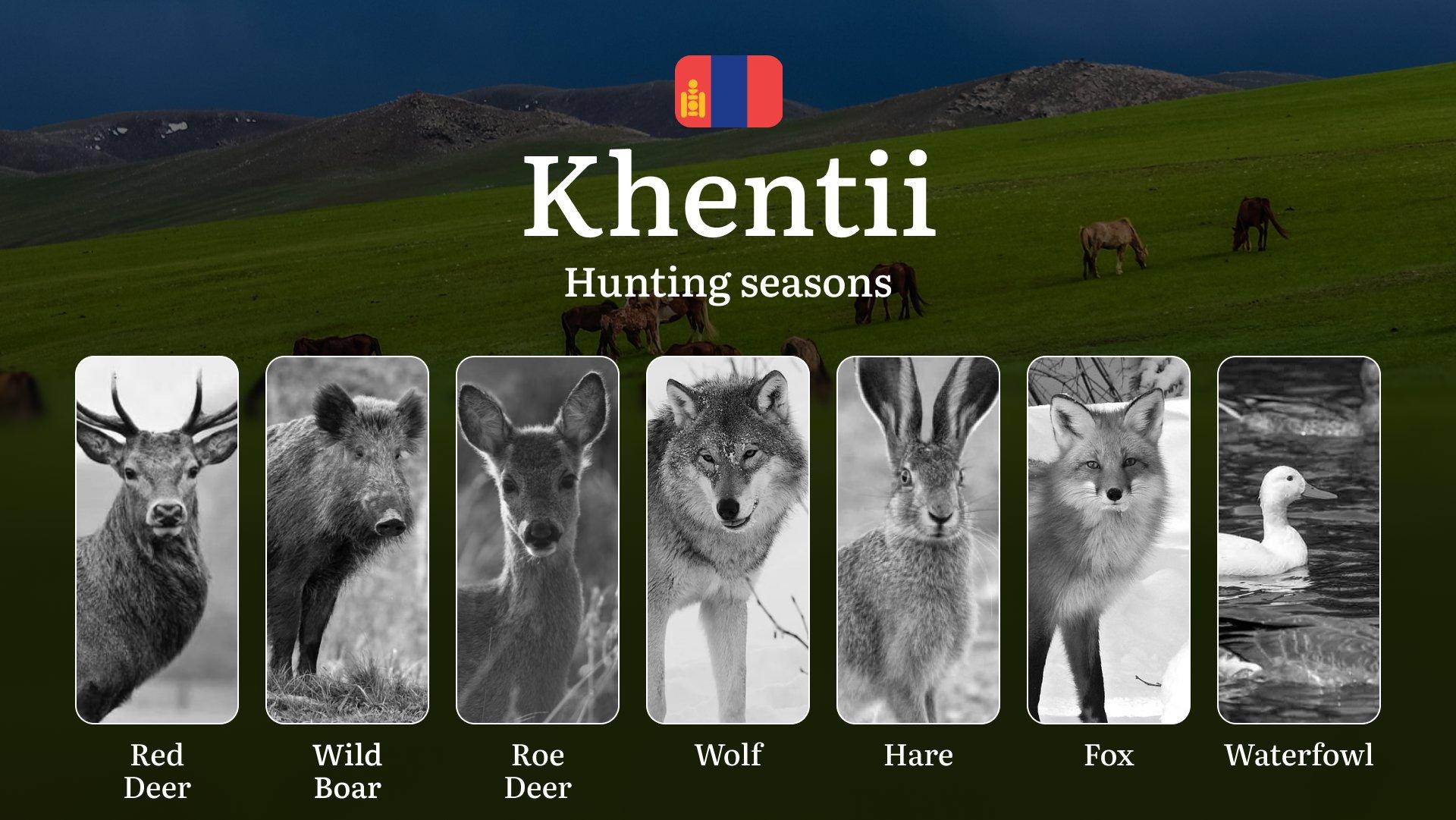 Hunting Dates in Khentii Province: Seasonality of Hunting, Timing and Regulations, Hunting Permits, Restrictions and Prohibitions