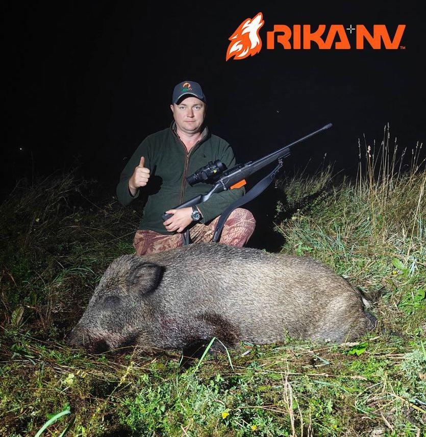 U međuvremenu, Oleg je uspješno testirao svoj novi termovizijski ciljnik serije RikaNV Lesnik na poljima🐺