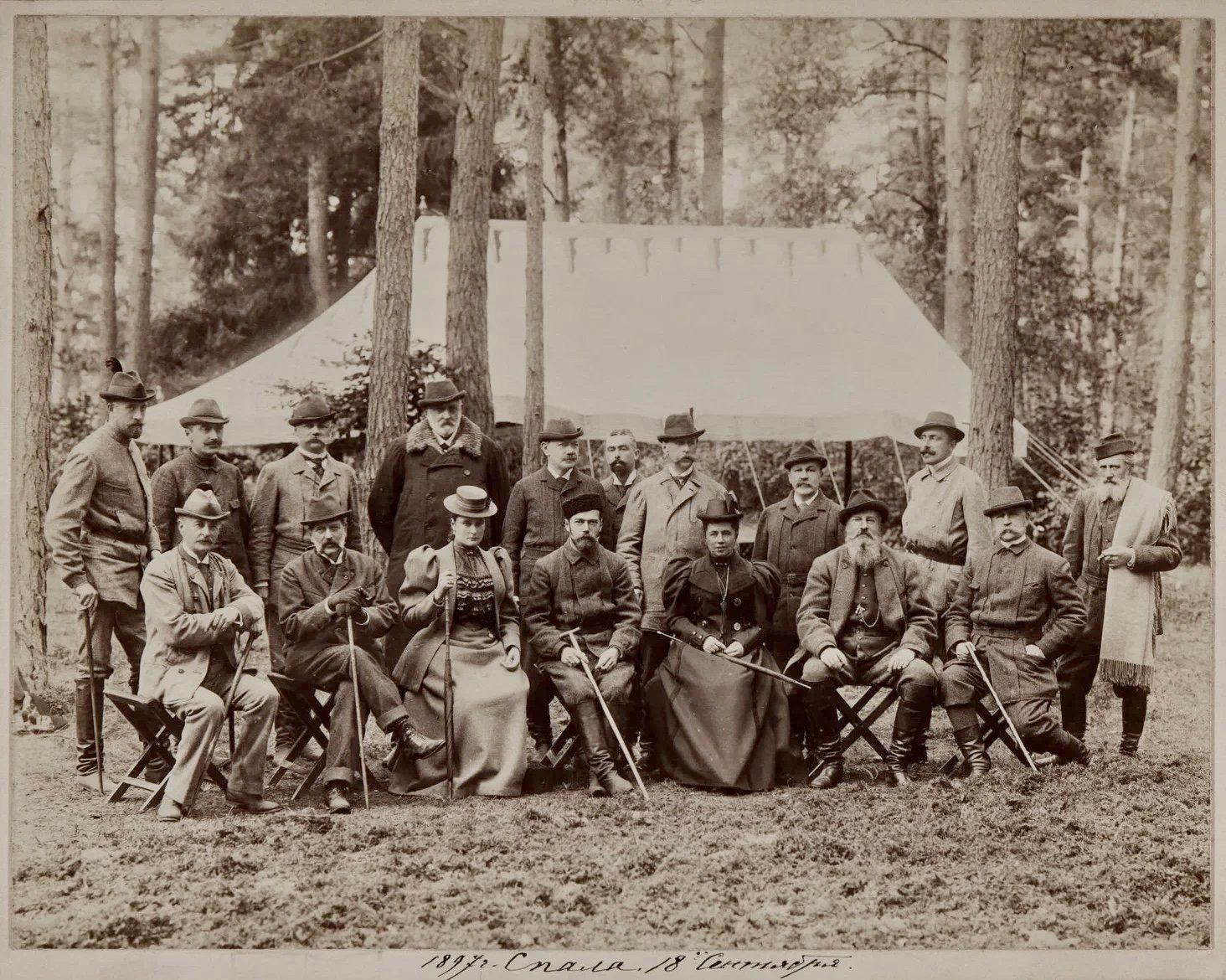 Император Николай II на охоте 1897 год.