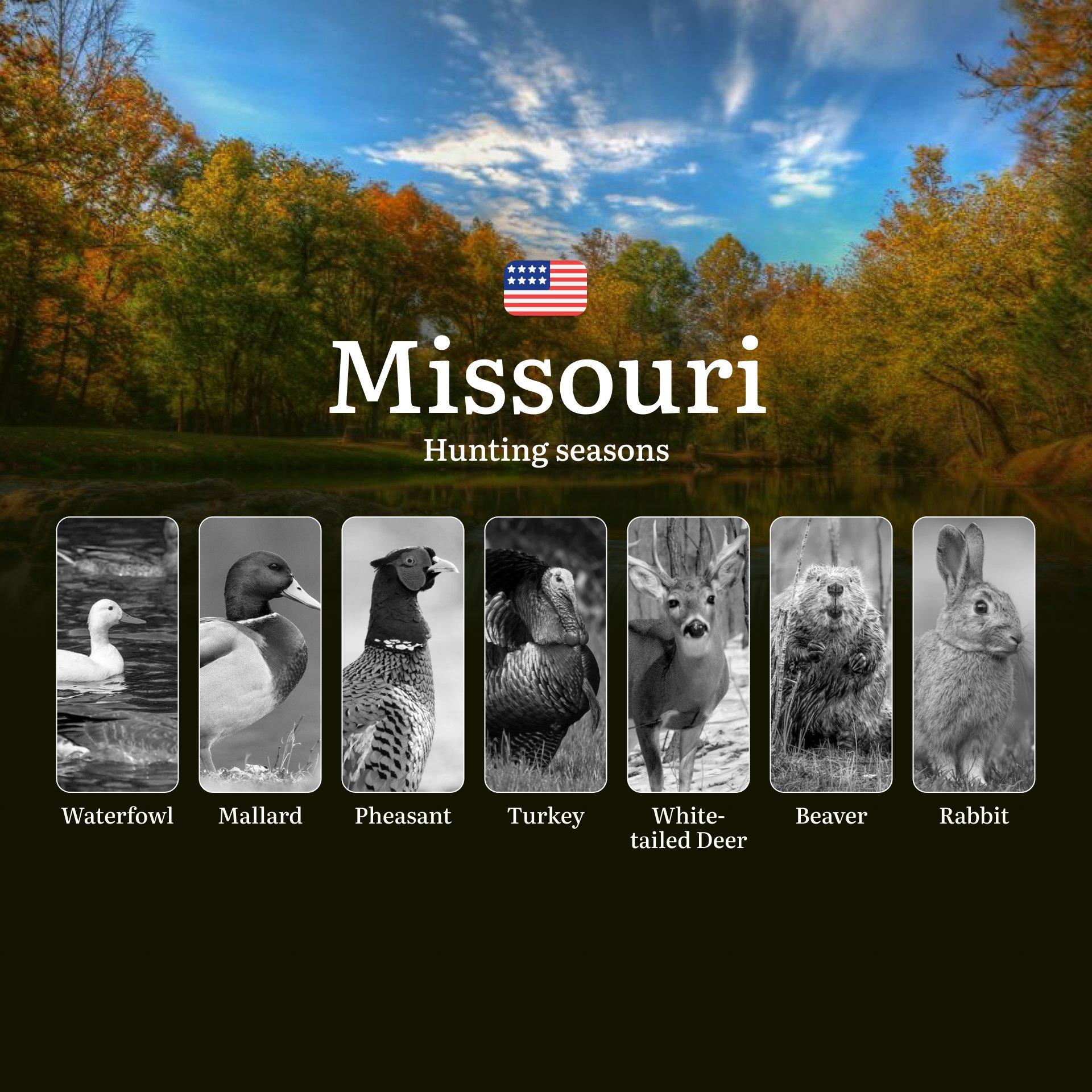 Missouri (Conservation Areas): Hunting Seasons, Opening and Closing Dates, Licenses, Rules, Restrictions and Bans