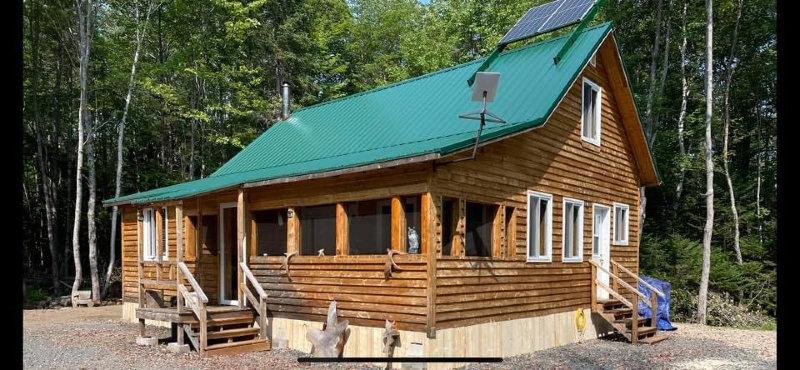 My off grid cabin cut and sawed every piece of lumber myself and built everything alone , loft has master bedroom with spare bedroom on main floor  , underneath spray foamed rest is R-20 .