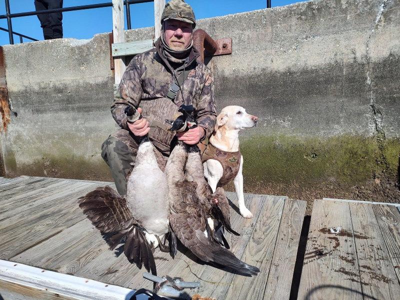 Bob with late season geese.