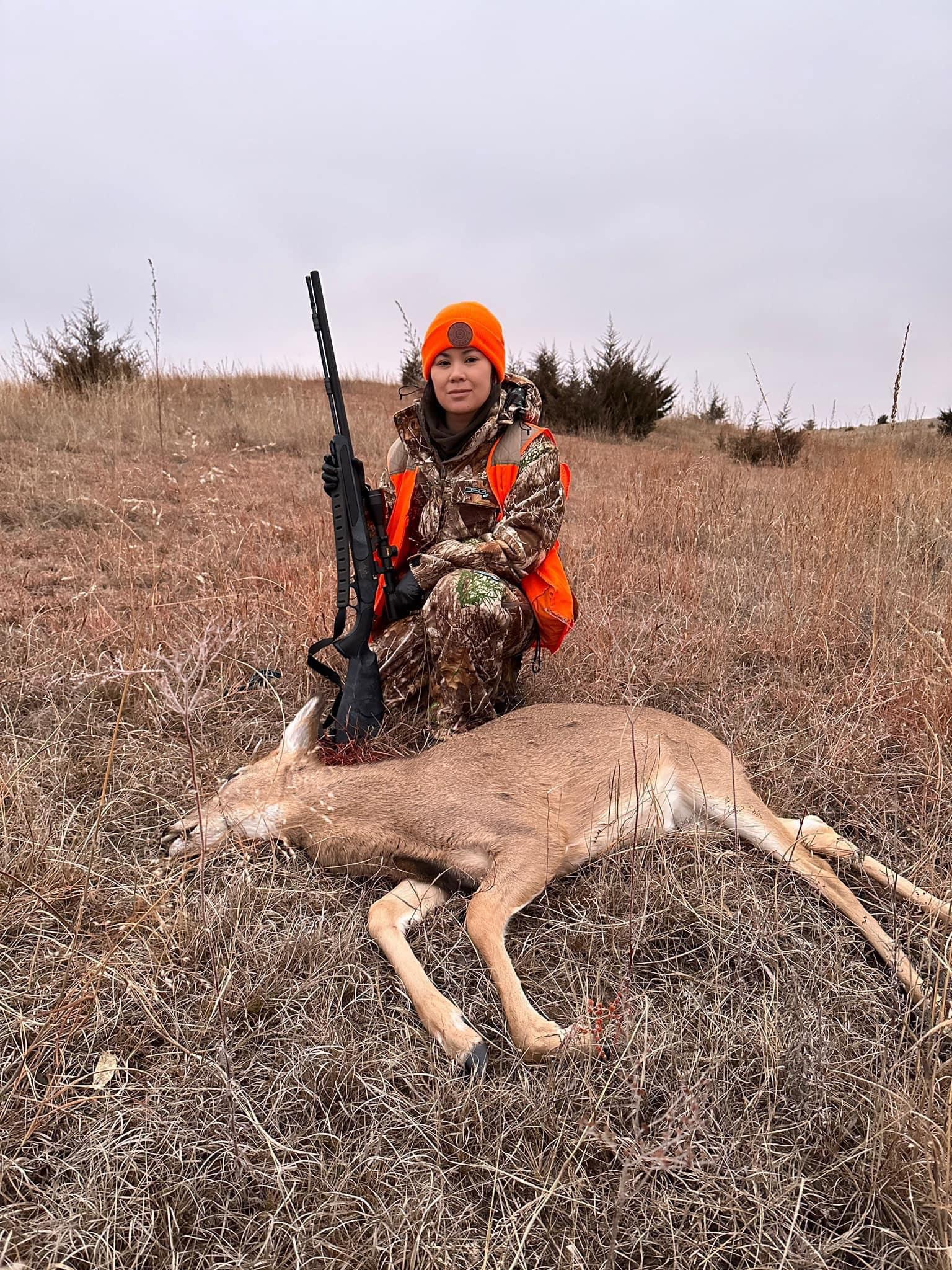 I shot this button buck Saturday night while sitting at the base of a giant oak tree.