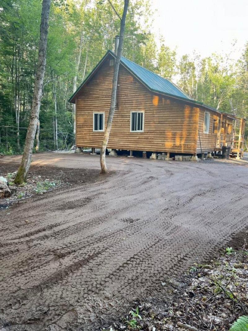My off grid cabin cut and sawed every piece of lumber myself and built everything alone , loft has master bedroom with spare bedroom on main floor  , underneath spray foamed rest is R-20 .