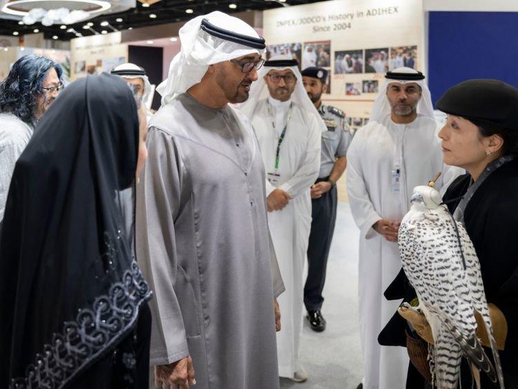 Watch: UAE President visits Abu Dhabi Hunting and Equestrian Exhibition