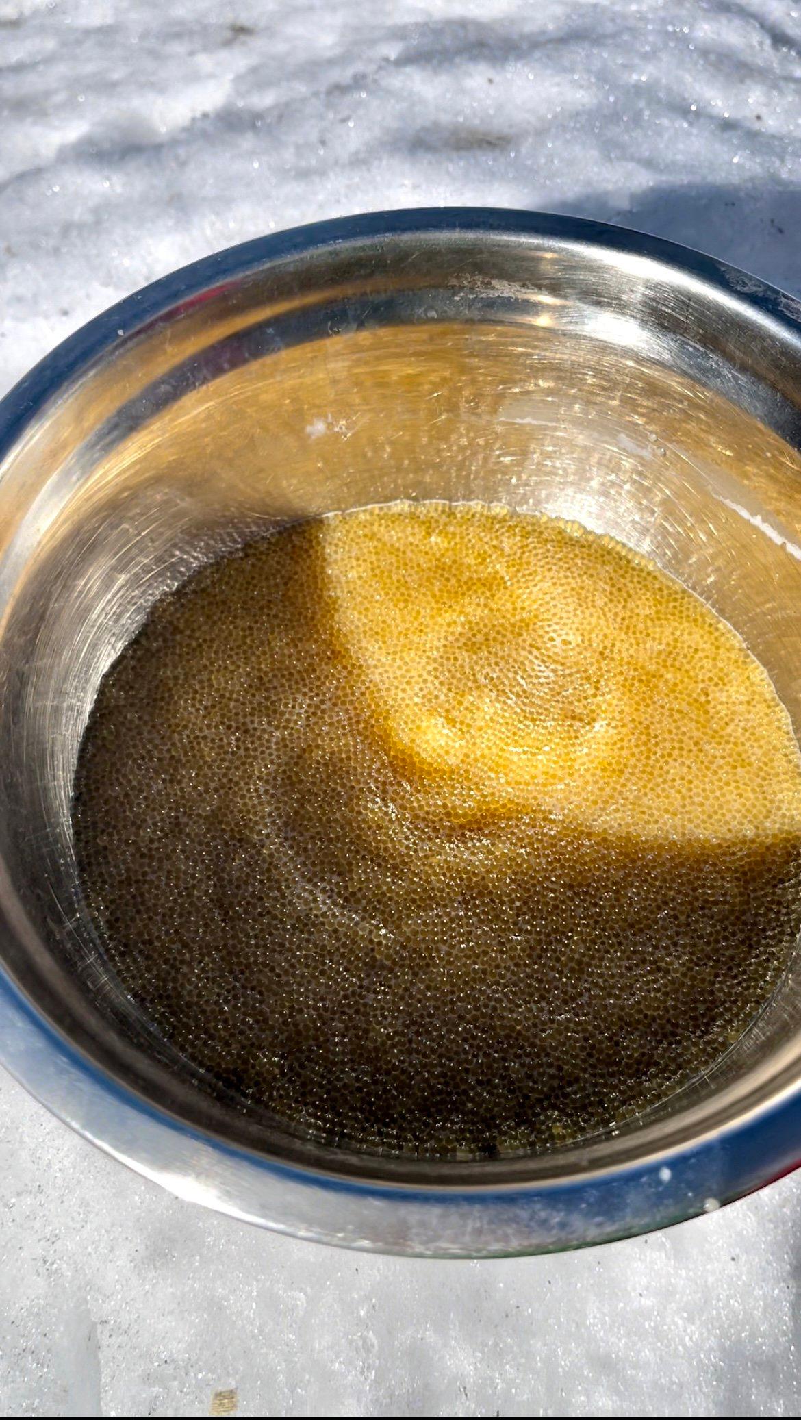 Gold caviar for Russian Tsar.