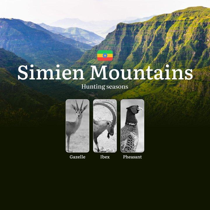 Ethiopia’s SIMIEN MOUNTAINS Hunting Seasons: Dates, Licensing and Hunting Practices, Restrictions and Bans