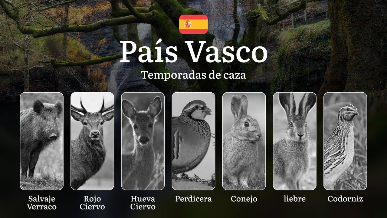 <strong>Caza</strong> en el PAÍS VASCO: Temporadas y períodos <strong>de</strong> <strong>caza</strong>, Normativas Autonómicas y Zonas Prioritarias por Territorio Histór