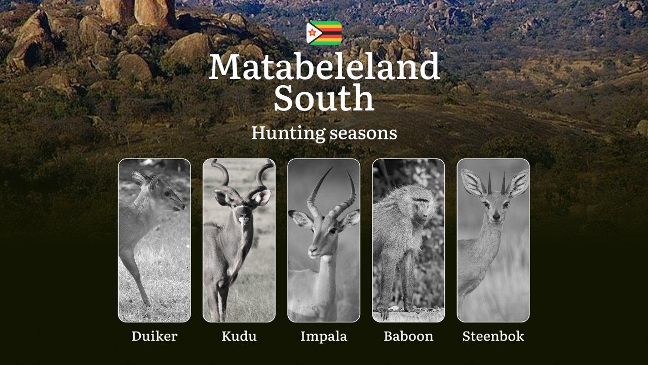 Hunting Dates in Zimbabwe in MATABELELAND SOUTH: Seasonality of Hunting, Timing and Regulations, Hunting Permits, Restrictions and Prohibitions