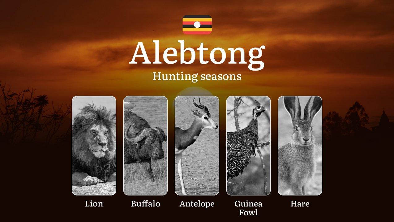 Alebtong: Designated Hunting Periods, Legal Limits and Seasonal Restrictions, Licensing Rules, Penalties for Violations, Planning, Timing, and Gear 

Hunting in Alebtong 