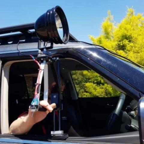 Vehicle-mounted spotlights are spotlights that are mounted on a vehicle, such as a ute, 4WD or ATV, and are often used for hunting. Vehicle-mounted spotlights are spotlights that are mounted on a vehicle, such as a ute, 4WD or ATV, and are often used for hunting.