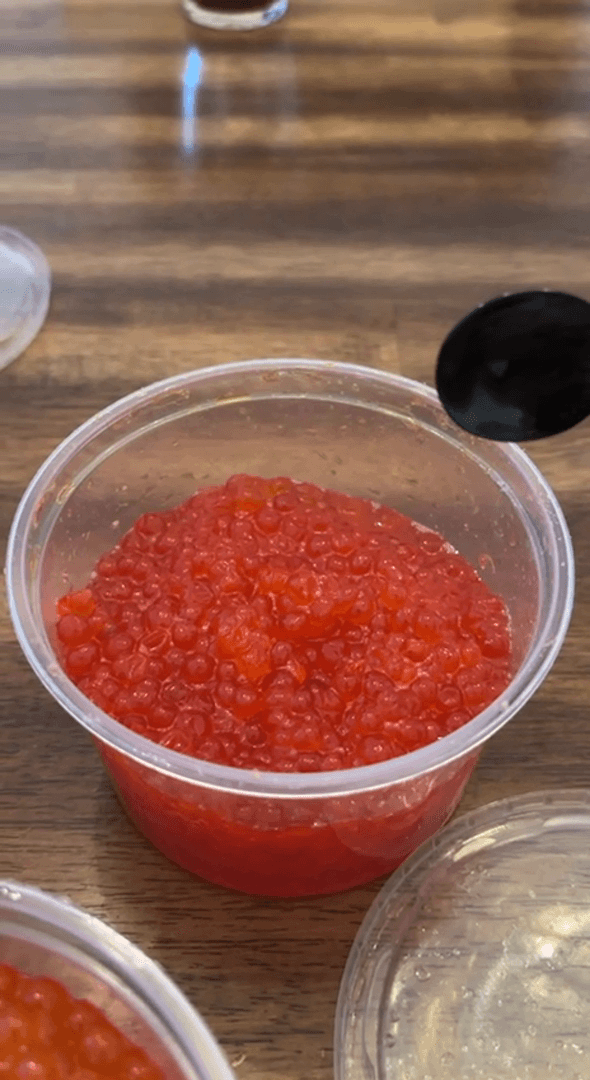 Salmon caviar.👍 Salmon caviar.👍